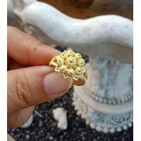 ราคา แหวนทองเหลืองลายดอกพิกุล (21734237029)