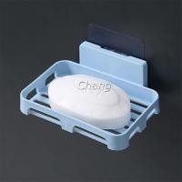 ราคา Chang ที่วางฟองน้ำล้างจาน ที่วางสบู่พลาสติก ไม่ต้องเจาะผนัง กล่องใส่สบู่ Wall mounted soap dish (11508531195)
