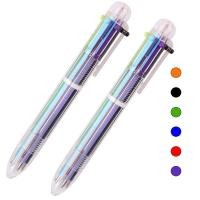 ราคา ปากกาลูกลื่น หลายสี 6สี หลากสี ปากกาหลายสี ปากกาลูกลื่นแบบกด แท่งใส สวยมากๆ ปากกา color ballpoint pen (18556497058)