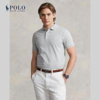 ราคา Polo Ralph Lauren เสื้อโปโลผู้ชาย Polo Custom Slim Fit Textured Mesh Polo Shirt รุ่น MNPOKNI1N822408 สีเทา (20758051082)