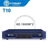 ราคา เพาเวอร์แอมป์กลางแจ้งcrown แท้ T10 เพาเวอร์แอมป์ดิจิตอลpower amp 8 โอห์ม 1600W x2 ช่อง (21505450894)