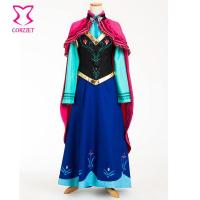 ราคา ในสต็อก หกชิ้นน้ำแข็งหิมะแฟนตาซีชุดสำหรับผู้ใหญ่เจ้าหญิงแอนนาเครื่องแต่งกายคอสเพลย์เซ็กซี่โกธิคโลลิต้าชุดฮาโลวีนสำหรับผู้หญิง (15720208287)