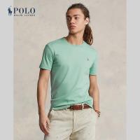 ราคา Polo Ralph Lauren เสื้อยืดผู้ชาย Tee Custom Slim Fit Soft Cotton T Shirt รุ่น MNPOTSH1N821876 สีเขียว (20809322090)