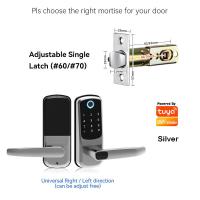 ราคา Tuya Wifi Fingerprint Door Lock TTlock Bluetooth Biometric Electronic Smart Lock Digital Keypad RFID Keyless Entry Door Lock (21791415565)