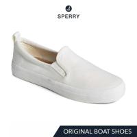 ราคา SPERRY CREST TWIN GORE SEACYCLED CANVAS รองเท้าผ้าใบ ผู้หญิง สีขาว SNK STS88145 (19725197720)