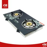 ราคา IMARFLEX เตาแก๊สหน้ากระจกหัวคู่ หัวทองเหลือง รุ่น IG 433 (21981808292)