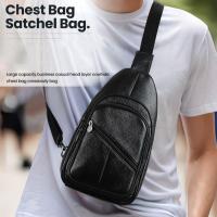 ราคา กระเป๋าหนังผู้ชาย กระเป๋าหนังคาดอกผู้ชาย กระเป๋าสะพาย (21994609682)