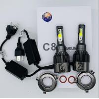 ราคา ไฟหน้า LED 1คู่ LED C8 3สี 36V ขั้ว H1 H3 H4 H7 H11 9006 HB4 9005 HB3 รับประกัน 15 วัน (2790104991)