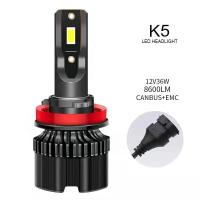 ราคา K5 หลอดไฟหน้า หลอดไฟตัดหมอกรถยนต์ LED 3 สี 8600LM 36W (17411553013)