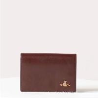 ราคา Vivienne Westwood Saturn กระเป๋าสตางค์ หนังวัว ความจุขนาดใหญ่ ใส่บัตรได้ (21083090317)