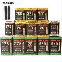 ราคา MAXXIS ยางในจักรยานเสือภูเขาน้ำหนักเบามาก26er 27 5er 29นิ้วพร้อมท่อในตัว700C AV FV 700 X 25C 1ชิ้น (10036201095)