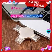 ราคา USB 4 In1แฟลชไดร์ฟ64GB 128GB 256GB 1TB 2TB สำหรับ Iphone Type C Android PC แฟลชไดร์ฟ USB ความเร็วสูง2TB 1TB 512GB 256GB 128GB 64GB OTG USB 3 0 TYPE C ไดร์ฟปากกา (20953545585)