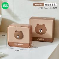 ราคา Line Friends กล่องสบู่แบบติดผนังแบบไม่เจาะรู (21777990682)