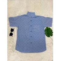 ราคา เสื้อเชิ้ตแขนสั้น พิมพ์ลายสมอเรือใบ (21959852707)