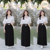 ราคา กระโปรงพลีทจีบทวิส ความยาว30 40 เอวfree size23 27 XL28 48 XXL49 64 (19661700262)