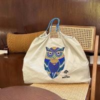 ราคา Bear BallChain Embroidery Handbag Ice Cream Elk Drawstring Tote Bag Lightweight Mommy Bag Ins Flower Shoulder Bag Shopping (21897636764)