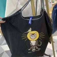 ราคา Bear BallChain Embroidery Handbag Ice Cream Elk Drawstring Tote Bag Lightweight Mommy Bag Ins Flower Shoulder Bag Shopping (21897636769)