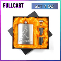 ราคา ขวดสแตนเลส แบบเซ็ต ขวดวิสกี้ กระติกเก็บความเย็น ขวดน้ำ ขวด ขวดน้ำมี 3 ขนาด 7Oz 8Oz 9Oz ขวดน้ำเดินป่าพกพาง่าย ราคาถูกไม่เป็นสนิม by Fullcart (21260295972)