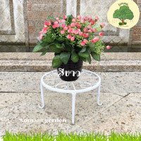 ราคา ขาตั้งกระถางดอกไม้ทำจากเหล็ก ชั้นวางกระถางต้นไม้ ทรงกลมลวดลายสวยงามวินเทจ มี3สี มีความเเข็งเเรงทนทานเหมาะกับวางกระถางต้นไม้ Aomam garden (19336159159)