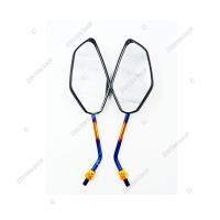 ราคา กระจกมองข้าง กระจกแต่ง5เหลี่ยม หลังเคฟล่า ขาไทเทเนี่ยม สำหรับรถมอเตอร์ไซต์ ขนาด90 158 ขายเป็นคู่ (19500831952)