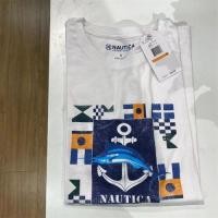 ราคา จุดผ้าฝ้าย 100 NAUTICA Nautica ใหม่ผู้ชายฤดูร้อนสบาย ๆ คอกลมแขนสั้นเสื้อยืด (18442303517)
