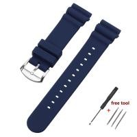 ราคา สายนาฬิกาข้อมือซิลิโคน20มม 22มม สำหรับการดำน้ำ SEIKO 007กระป๋องพร้อมหัวเข็มขัดเข็มกลัดแหวนเหล็กนาฬิกาเรซินสายคล้อง5 SRP599J1 (21390630768)