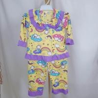 ราคา ชุดนอนเด็กขายาวแขนยาว ขาสั้นแขนสั้น กระโปรง ลายหมีสายรุ้งสีน่ารัก (21600474733)