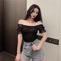 ราคา 8666 1 SBT เสื้อเปิดไหล่ เสื้อแฟชั่นมาใหม่ แขนจั้ม ผ้ายืด สีพื้น สินค้าขนาดเดียว พร้อมส่ง (14325330969)