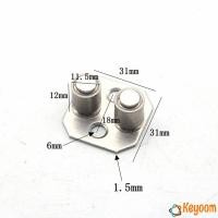 ราคา ไกด์ประตูบานเลื่อนลิ้นชัก โลหะ ไกด์ลูกกลิ้งประตูบานเลื่อน ประคองบานเฟี้ยม หน่วยวัดเป็นมิลลิเมตร Floor Sliding Roller (21836208804)