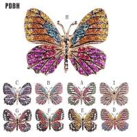 ราคา PDBH แฟชั่น Store เข็มกลัดผีเสื้อไรน์สโตน Pin Gold เสื้อผ้ากุลสตรีเข็มกลัดเจ้าสาวแต่งงาน Pin (9663790141)