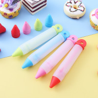 ราคา ปากกาแต่งหน้าเค้ก สําหรับบีบครีมช็อคโกแลต แยม คุกกี้ ตกแต่งเค้ก สุ่มสี (21209592688)
