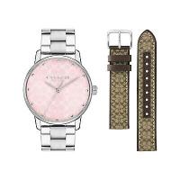 ราคา COACH GRAND GIFT SET CO14000088 นาฬิกาข้อมือผู้หญิง สายสแตนเลส แถมฟรี สายหนัง (18060150499)
