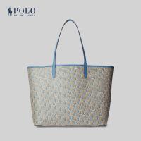 ราคา Polo Ralph Lauren Lauren กระเป๋าผู้หญิง Tote Bag Coated Canvas Medium Collins Tote รุ่น WALRBAG0G620220 สีฟ้า (20826174619)