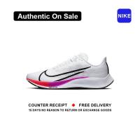 ราคา ใหม่และแท้ Nike Zoom Pegasus 37 White Red รองเท้ากีฬา BQ9646 103 รับประกัน 1 ปี (21616113633)