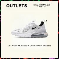 ราคา กล่องที่สมบูรณ์ Nike Air Max 270 White Running Shoes AH8050 100 รับประกัน 1 ปี (21611424764)