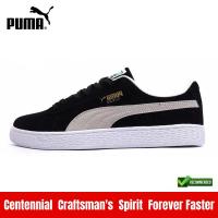 ราคา ของแท้ 100 Puma Suede Retro low cut running shoes for men and women official store Black white Flat bottomed casual shoes (21898911002)