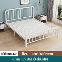 ราคา TATA เตียง เตียงเหล็ก 3 5ฟุต ฟุต เตียงนอน โครงเตียงเหล็ก 5 ฟุต เตียงนอน เตียงสไตล์โมเดิร์น เตียง 6 ฟุต เตียงนอน สามารถใช้ได้อย่างน้อย 20 ปี bed (21594426547)