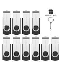 ราคา JASTER 10 PCS Silver Clip USB Flash Drives 128GB Rotatable Memory Stick 64GB Colorful Pen Drive 32GB Free Key Chain USB Stick 16GB Free Custom Logo U Disk 8GB Creative Gift External Storage 4GB thumbd