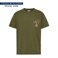 ราคา Tommy Jeans เสื้อยืดผู้ชาย รุ่น DM0DM17729 MR1 สีเขียว (21419076568)
