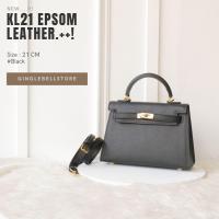 ราคา กระเป๋าหนังแฟชั่นสะพายข้าง KL 21 Epsom หนังแท้ (12608706109)
