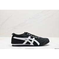 ราคา Onitsuka Tiger MEXICO 66 SLIP ON Mens And Womens BLACK WHITE Sneakers (21929977713)