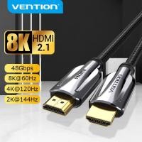 ราคา Vention สาย HDMI 2 1 ต่อทีวี 8K 60Hz 48Gbps สายhdmi 4kของแท้ สายอากาศทีวี Cable for สายเชื่อมต่อTV สายทีวี Monitor PS4 โปรเจคเตอร์ สายเคเบิล HDMI สายอ่อน สายhdmiต่อทีวี (21837350983)