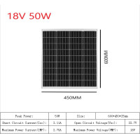 ราคา Solar panel แผงโซล่าเซล 18V 10W Solar cell (21514465302)