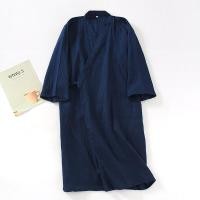 ราคา Japanese cotton gauze bathrobe men big yards kimono robe in the spring and autumn summer pajamas with thin paragraph bathrobe sweat steaming clothes (15672564044)