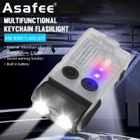 ราคา Asafee V20 EDC Keychain Flashlight Portable Mini Torch Type C Rechargeable Work Light With Magnet Clip Camping Pocket Lantern (21602183725)