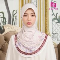 ราคา NUNUH ALLAMANDA ผ้าคลุมผมฮีญาบมุสลิมแบบสวมสำเร็จ ทรงฟองน้ำตาราง FN N (22041779628)
