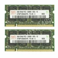 ราคา สำหรับ Hynix 4GB 2X2GB PC2 5300S DDR2 667MHz 200PIN CL5แรมหน่วยความจำแล็ปท็อป SODIMM (18506708926)