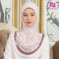 ราคา NUNUH ALLAMANDA ผ้าคลุมผมฮีญาบมุสลิมแบบสวมสำเร็จ ทรงตาลากง TLK (22041868140)