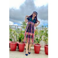 ราคา เสื้อกะเหรี่ยงสวยๆ เสื้อยาวสาวกะเหรี่ยง เสื้อกะเหรี่ยงทอมือ karen dress mamoe dress ผ้าทอกะเหรี่ยง (20257876302)