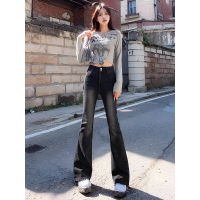 ราคา กางเกงยีนขาม้าเอวสูง กางเกงยีนส์เอวสูง กาวเกงขายาวผู้หญิง กางเกงยีนส์เอวสูง ขาม้า ขาบาน สียีนส์วินเทจ งานฟอกน้ำอย่างดี ใส่เเล้วขาเรียวมาก โชว์หุ่นต้องมี เซ็กซี เอวสูง 00195 (21945542721)